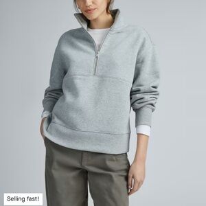 Everlane The ReTrack Half-Zip Sweatshirt